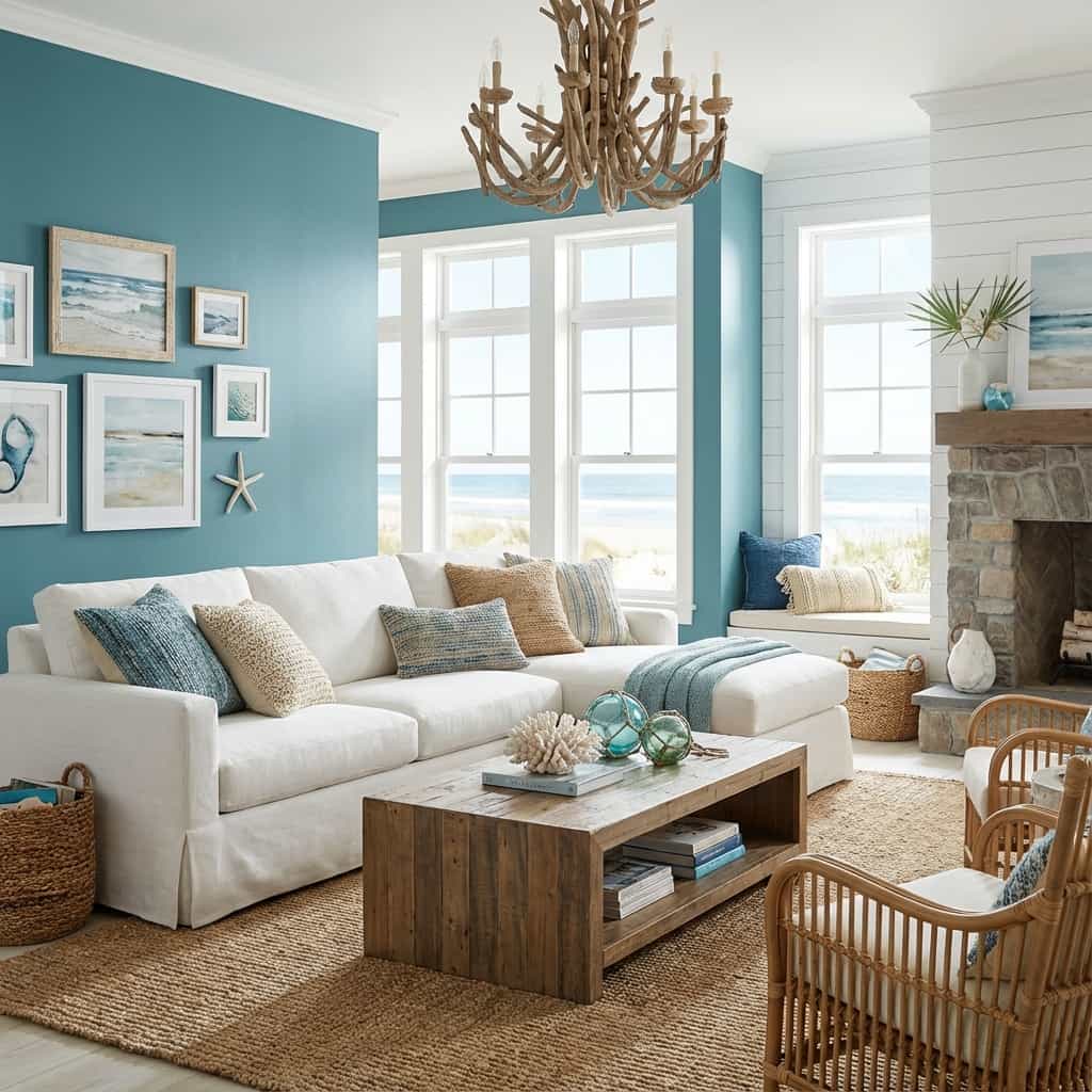 Interior dengan warna Ocean Blue