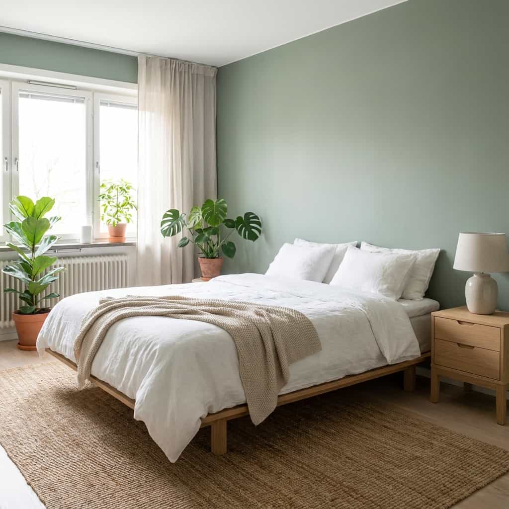Interior dengan warna Sage Green